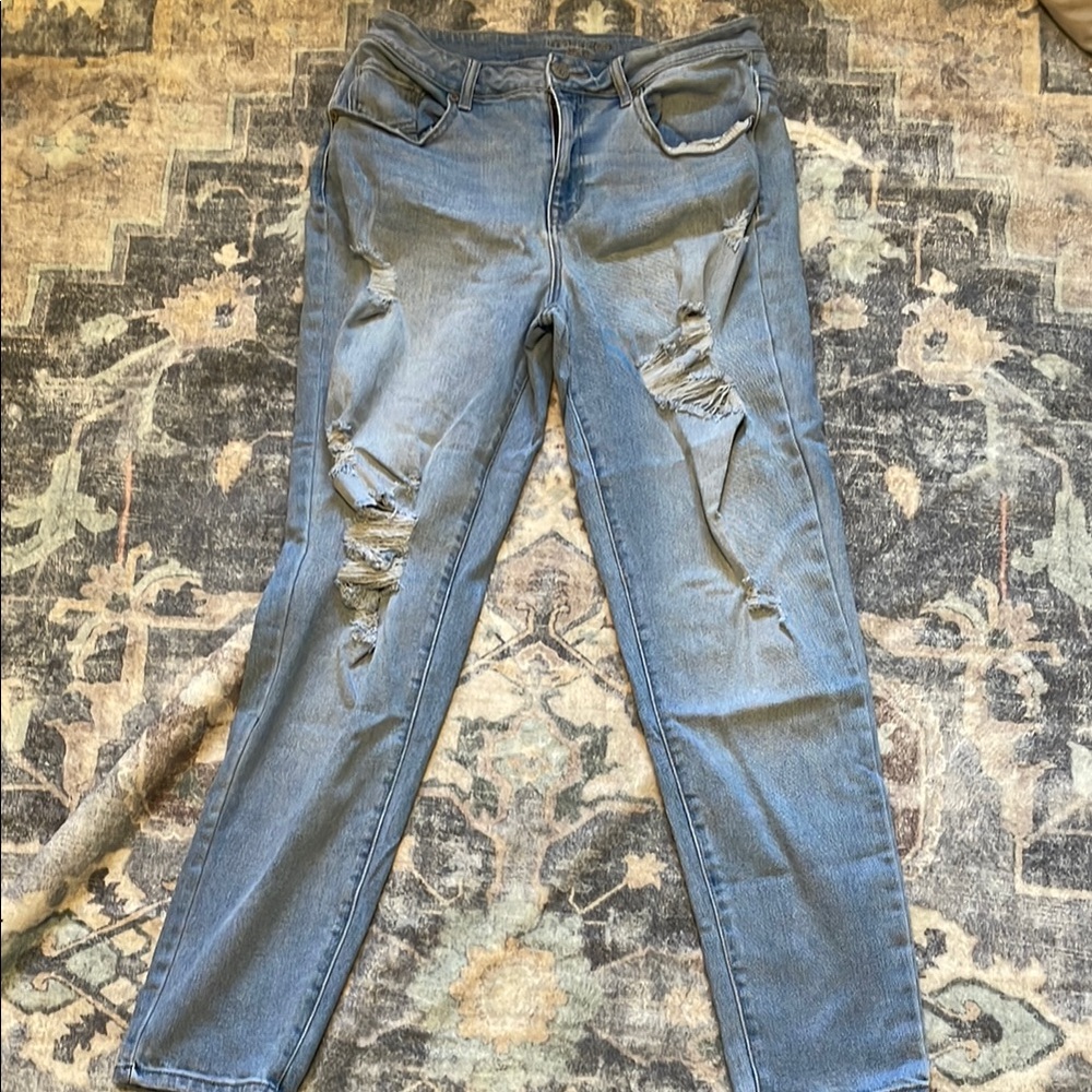 Maurices‎ Light Blue Distressed Skinny Jeans